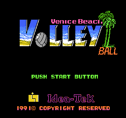 Venice Beach Volleyball Title Screen